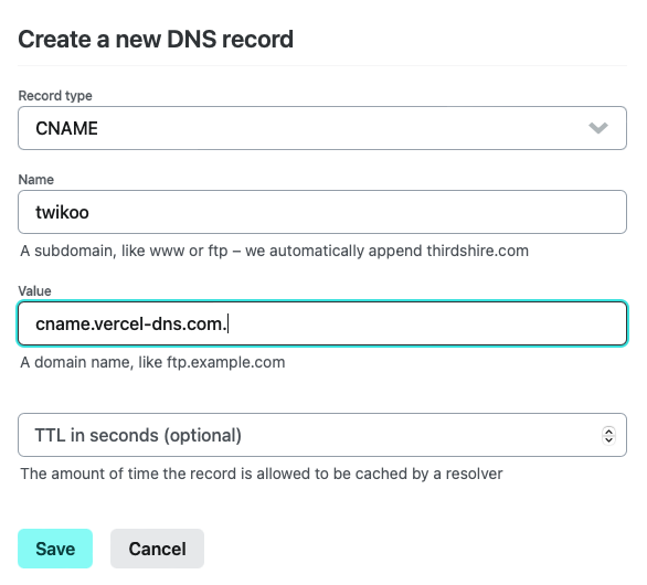在Netlify添加DNS记录